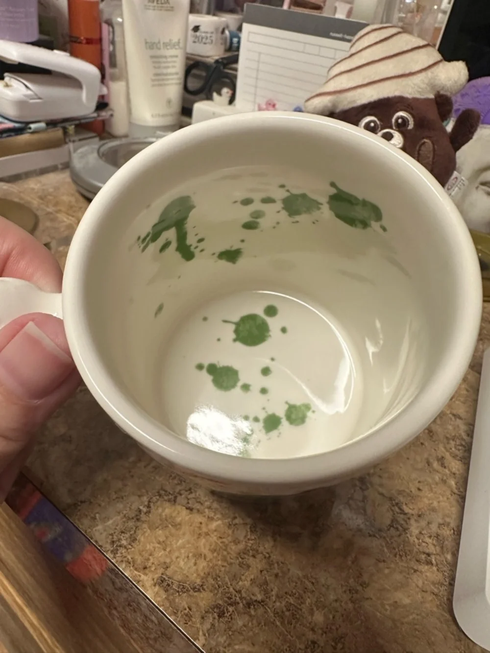 Anthropologie Rare Comedy of Manners Scalloped Floral Mug